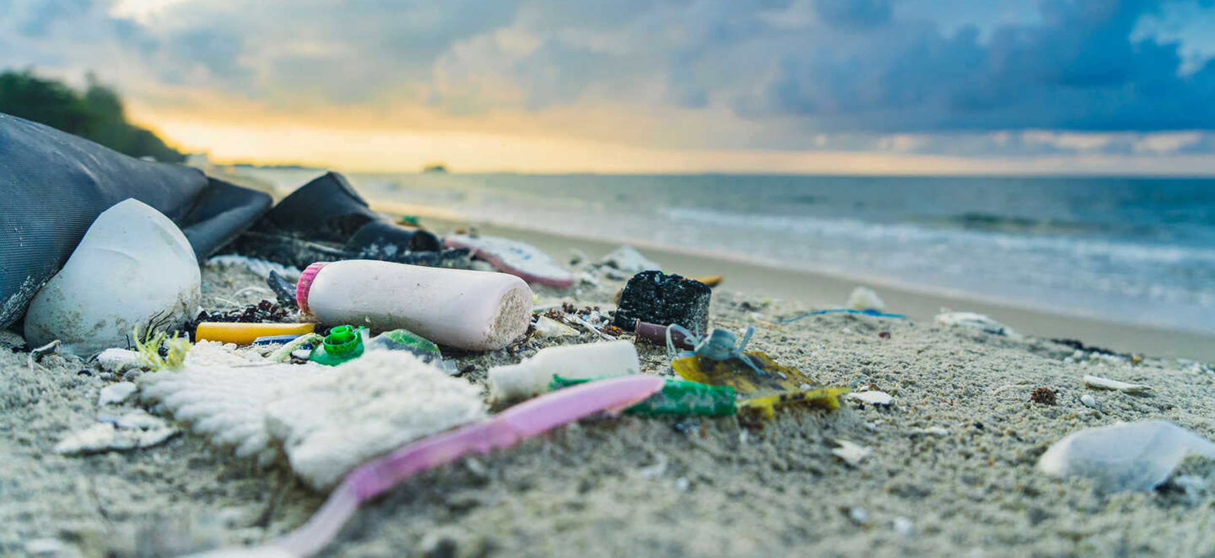 garbage on the beach